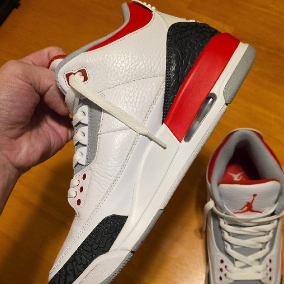 White and Red High-Top Sneakers main image 9